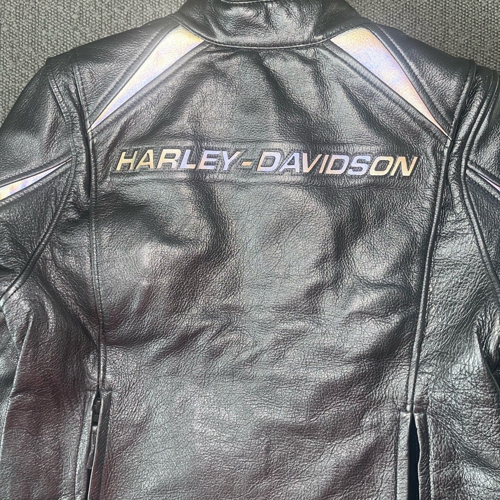Harley-Davidson silver motorcycle Jacket